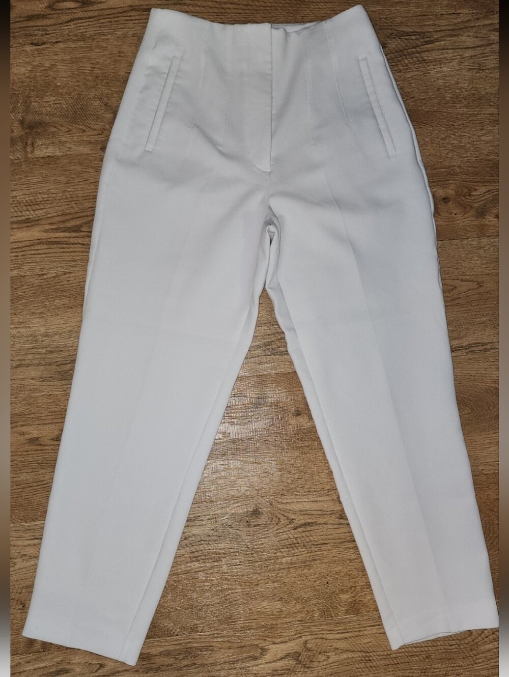 Women's White Tailored Dress Pants